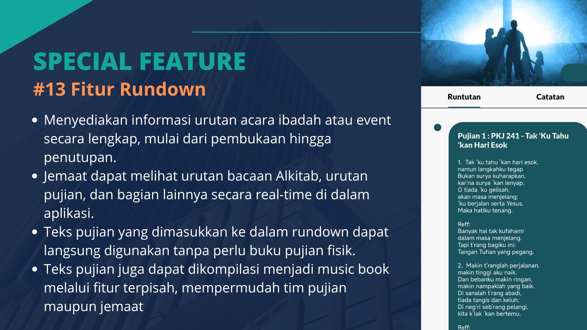 Fitur Rundown