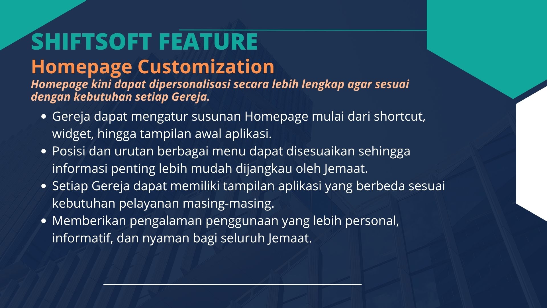 Homepage Customization