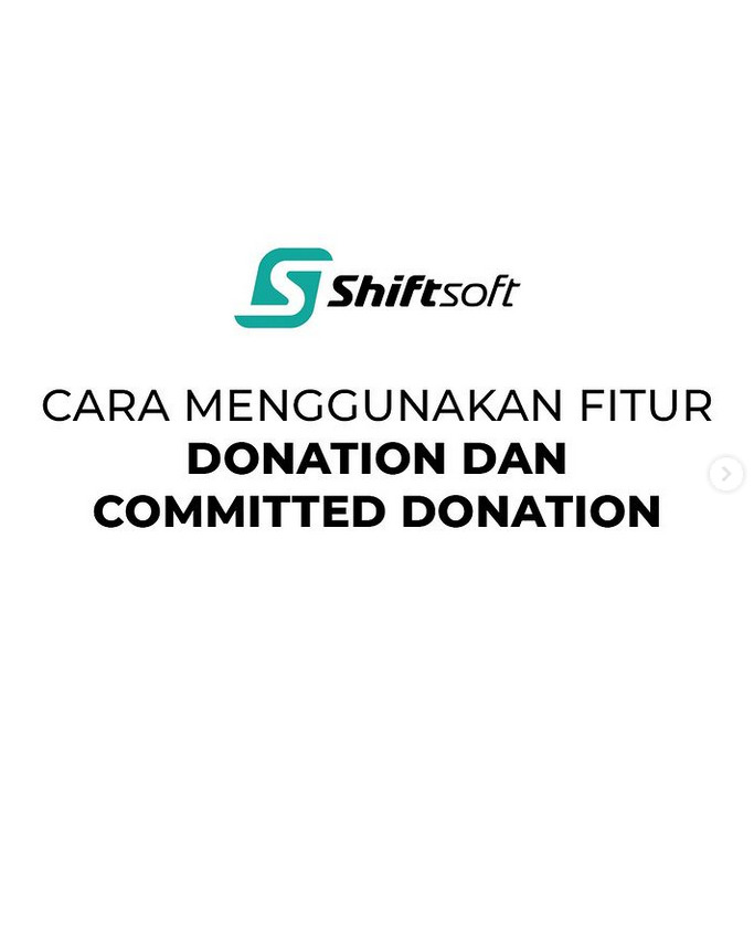 Cara menggunakan fitur donation dan committed donation